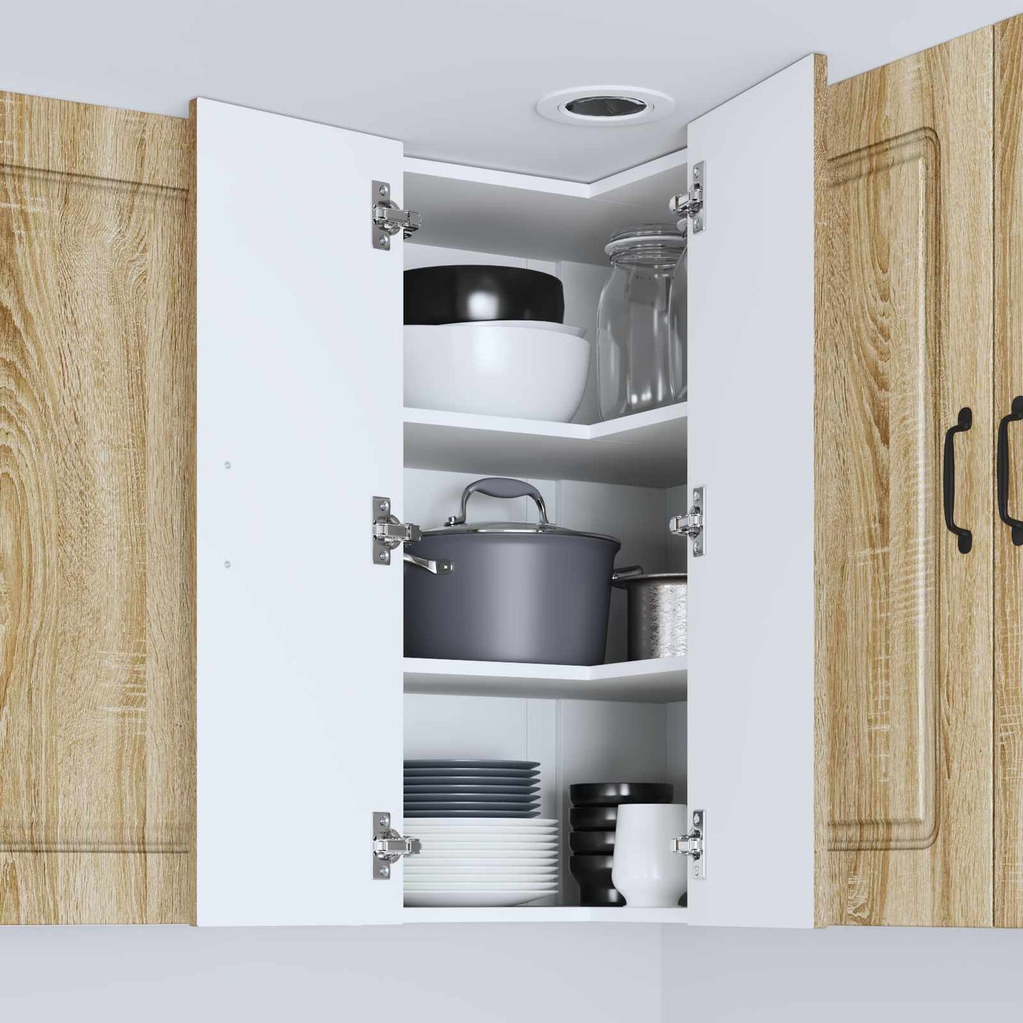 vidaXL Dishwasher Panel Kalmar Sonoma Oak 57 x 57 x 80 cm