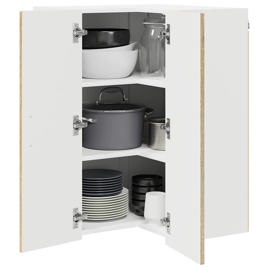 vidaXL Dishwasher Panel Kalmar Sonoma Oak 57 x 57 x 80 cm