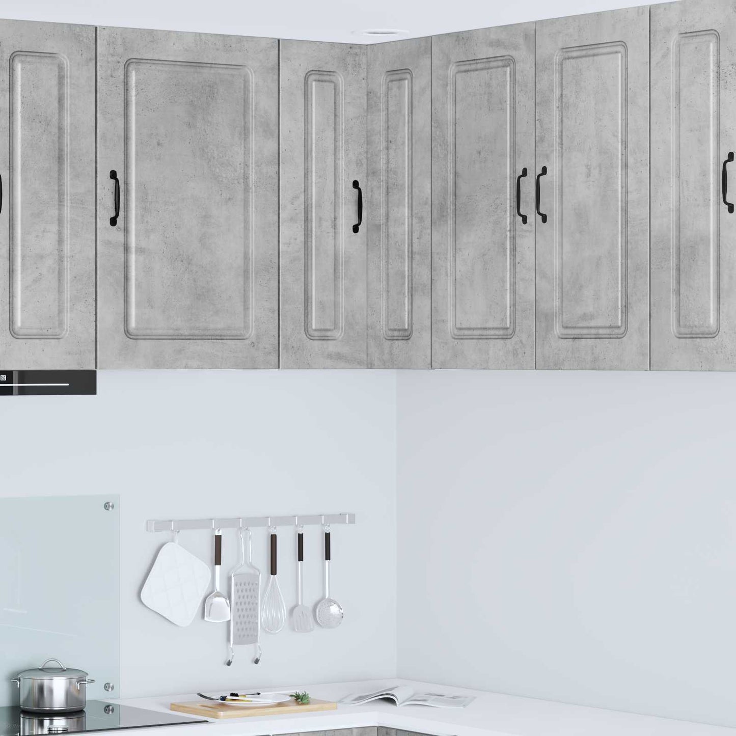 vidaXL Dishwasher Panel Kalmar Concrete Grey 57 x 57 x 80 cm
