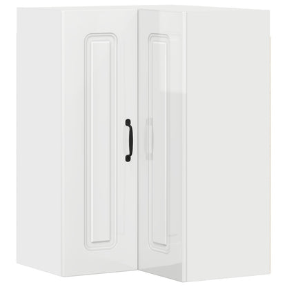 vidaXL Dishwasher Panel Kalmar High Gloss White 57 x 57 x 80 cm