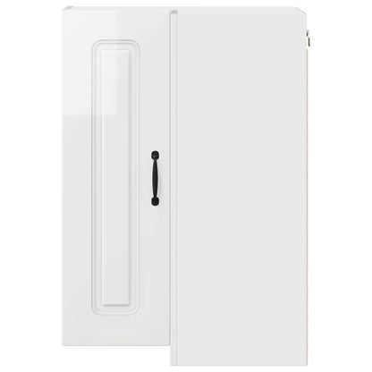 vidaXL Dishwasher Panel Kalmar High Gloss White 57 x 57 x 80 cm