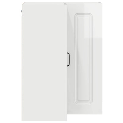 vidaXL Dishwasher Panel Kalmar High Gloss White 57 x 57 x 80 cm