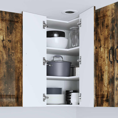 vidaXL Dishwasher Panel Kalmar Smoked Oak 57 x 57 x 80 cm