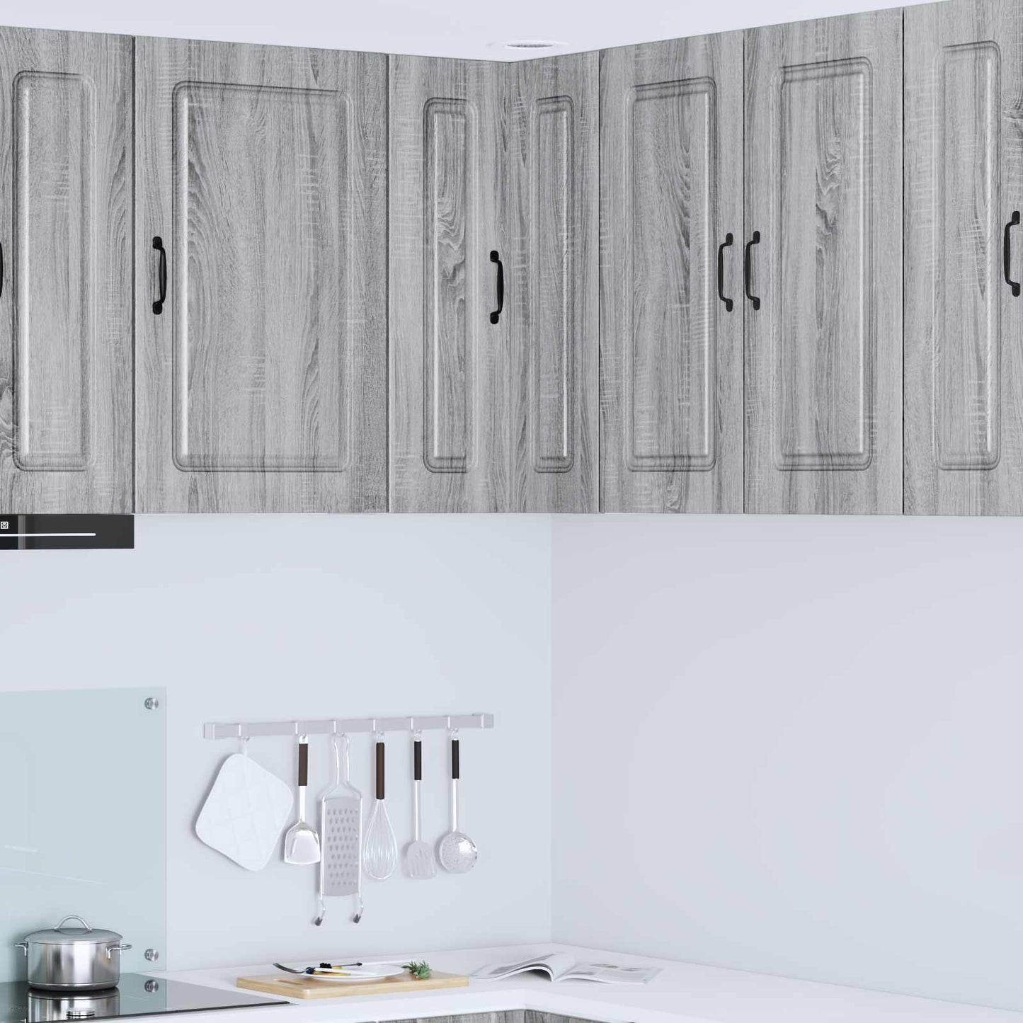 vidaXL Dishwasher Panel Kalmar Grey Sonoma 57 x 57 x 80 cm