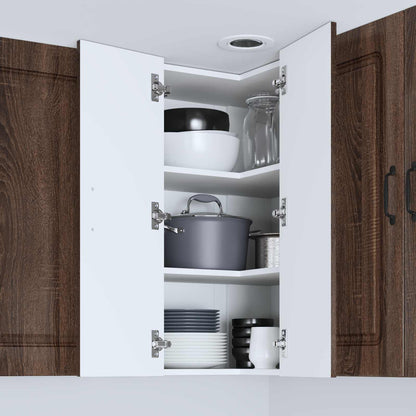 vidaXL Dishwasher Panel Kalmar Brown Oak 57 x 57 x 80 cm