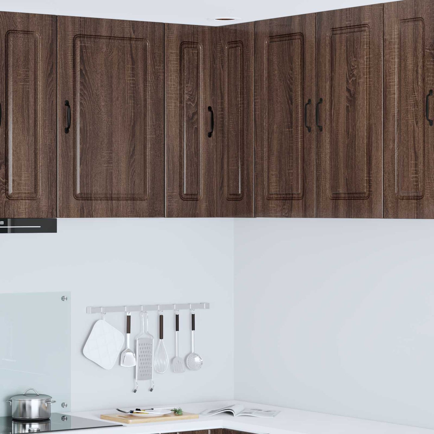 vidaXL Dishwasher Panel Kalmar Brown Oak 57 x 57 x 80 cm