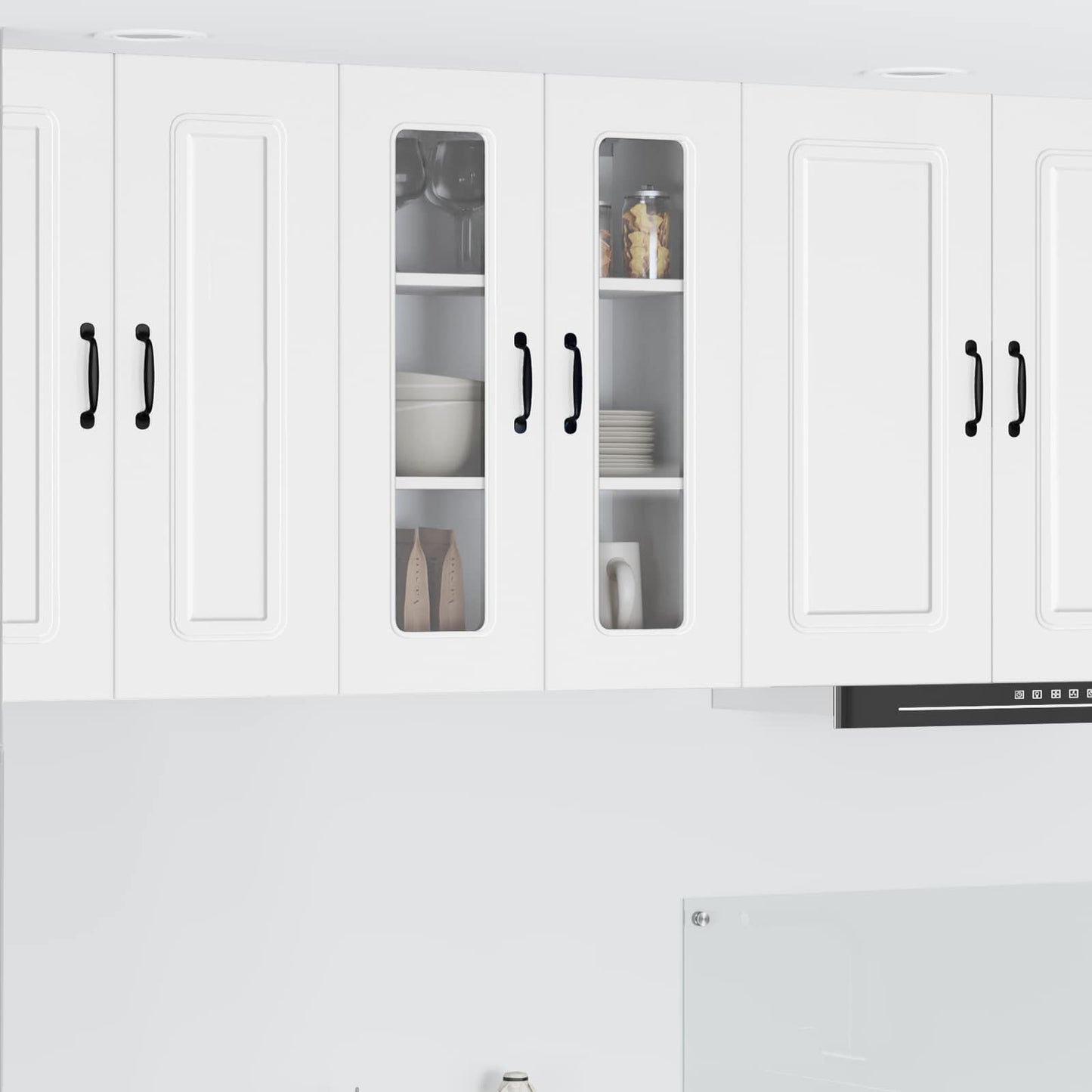 vidaXL Dishwasher Panel Kalmar White 60 x 31 x 80 cm Engineered Wood