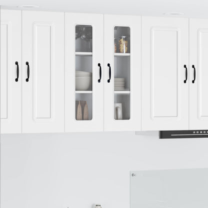 vidaXL Dishwasher Panel Kalmar White 60 x 31 x 80 cm Engineered Wood