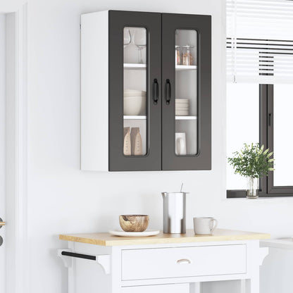 vidaXL Dishwasher Panel Kalmar Black 60 x 31 x 80 cm Engineered Wood