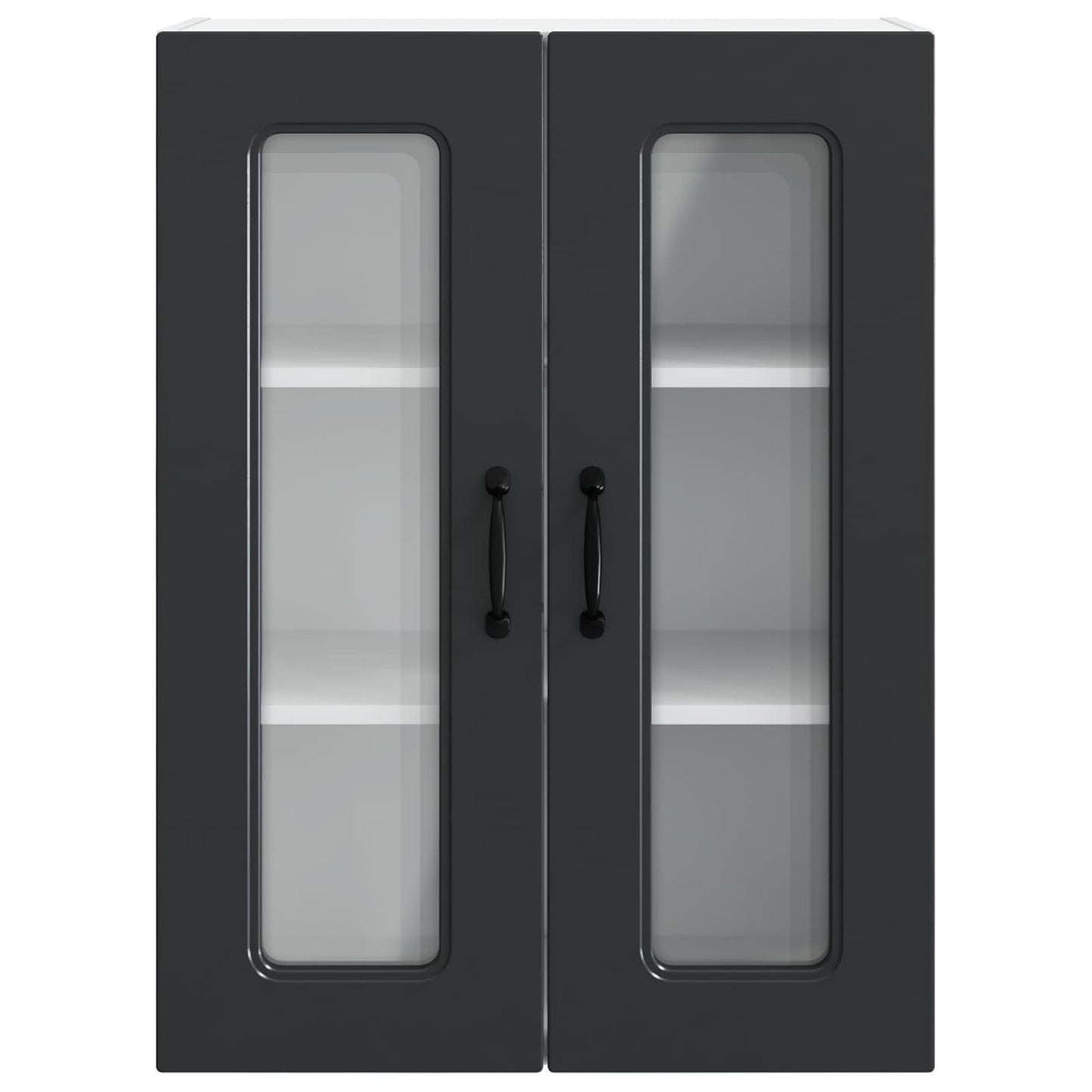vidaXL Dishwasher Panel Kalmar Black 60 x 31 x 80 cm Engineered Wood