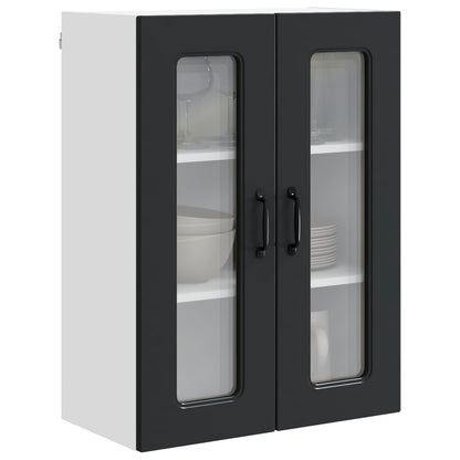 vidaXL Dishwasher Panel Kalmar Black 60 x 31 x 80 cm Engineered Wood