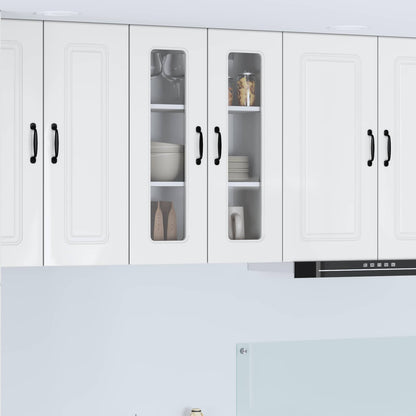vidaXL Dishwasher Panel Kalmar High Gloss White 60 x 31 x 80 cm