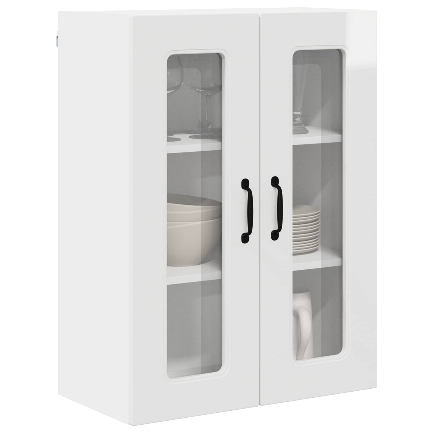 vidaXL Dishwasher Panel Kalmar High Gloss White 60 x 31 x 80 cm