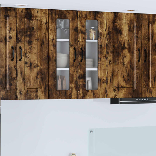 vidaXL Dishwasher Panel Kalmar Smoked Oak 60 x 31 x 80 cm