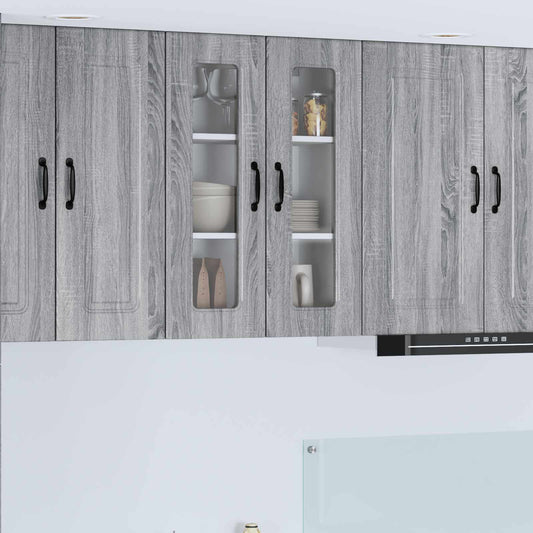 vidaXL Dishwasher Panel Kalmar Grey Sonoma 60 x 31 x 80 cm
