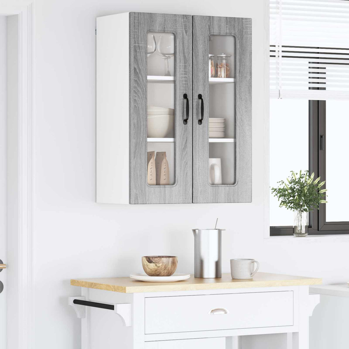 vidaXL Dishwasher Panel Kalmar Grey Sonoma 60 x 31 x 80 cm