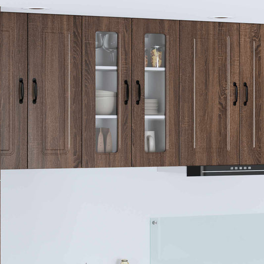 vidaXL Dishwasher Panel Kalmar Brown Oak 60 x 31 x 80 cm