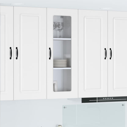 vidaXL Dishwasher Panel Kalmar White 40 x 31 x 100 cm Engineered Wood