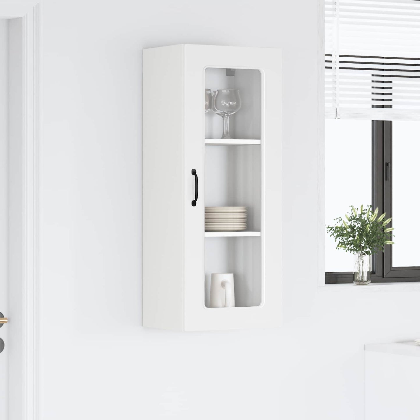 vidaXL Dishwasher Panel Kalmar White 40 x 31 x 100 cm Engineered Wood