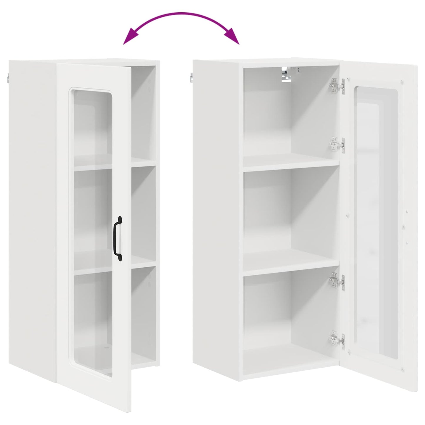 vidaXL Dishwasher Panel Kalmar White 40 x 31 x 100 cm Engineered Wood