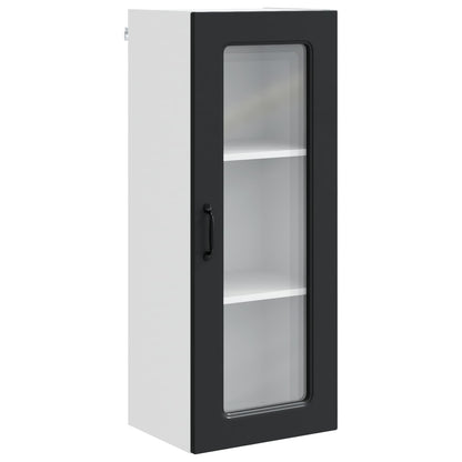 vidaXL Dishwasher Panel Kalmar Black 40 x 31 x 100 cm Engineered Wood