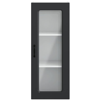 vidaXL Dishwasher Panel Kalmar Black 40 x 31 x 100 cm Engineered Wood