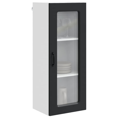 vidaXL Dishwasher Panel Kalmar Black 40 x 31 x 100 cm Engineered Wood