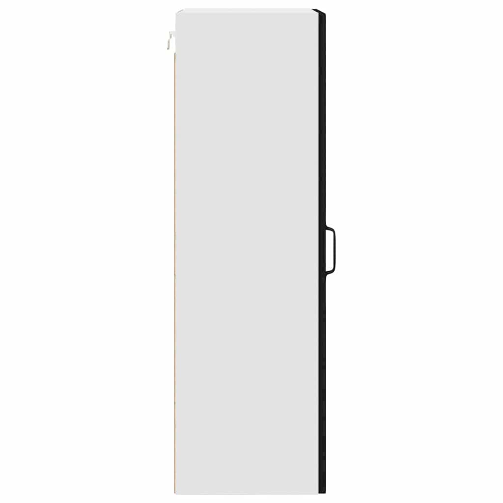 vidaXL Dishwasher Panel Kalmar Black 40 x 31 x 100 cm Engineered Wood