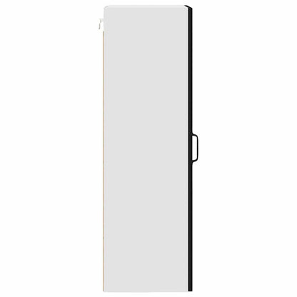 vidaXL Dishwasher Panel Kalmar Black 40 x 31 x 100 cm Engineered Wood