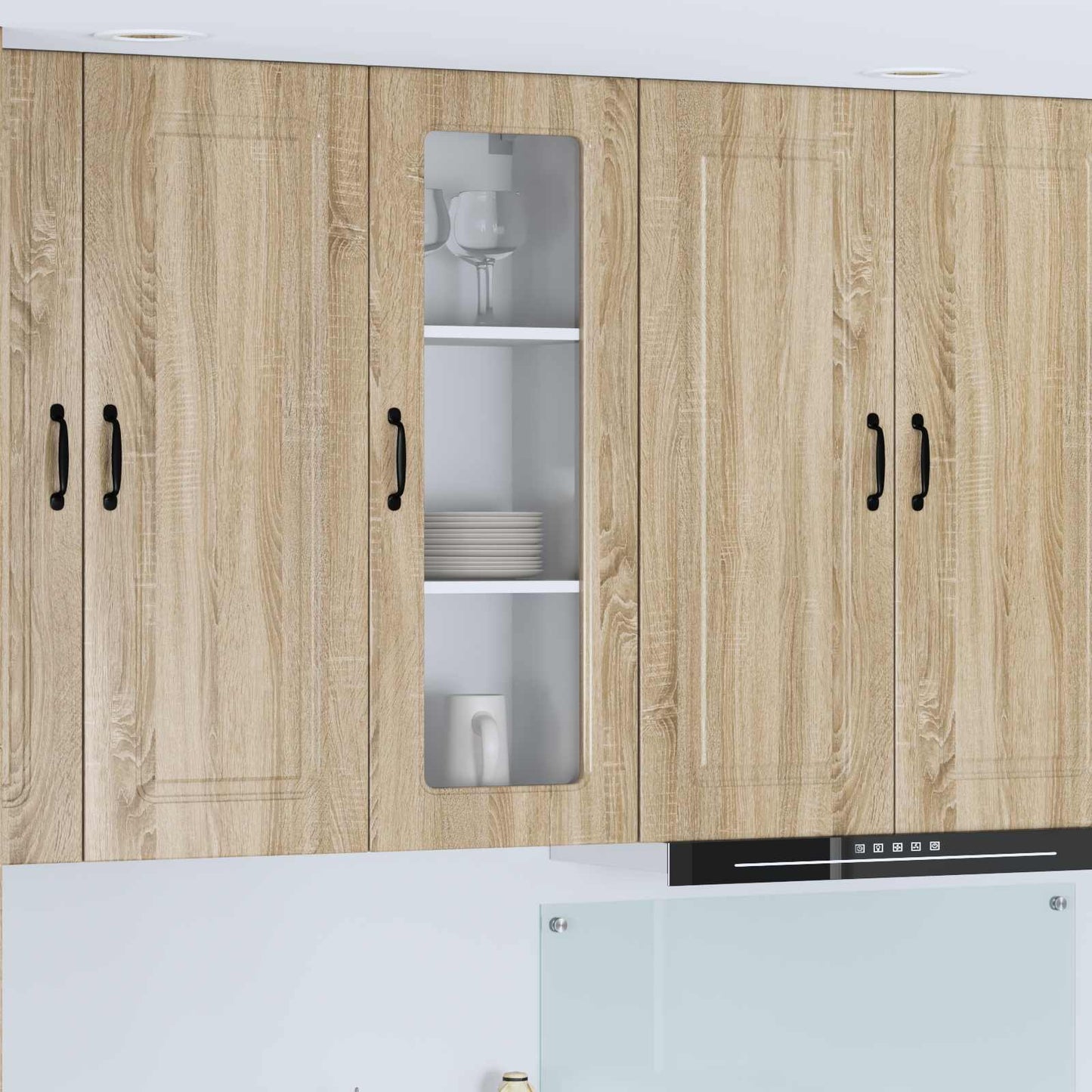 vidaXL Dishwasher Panel Kalmar Sonoma Oak 40 x 31 x 100 cm