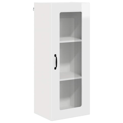 vidaXL Dishwasher Panel Kalmar High Gloss White 40 x 31 x 100 cm