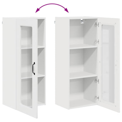 vidaXL Dishwasher Panel Kalmar High Gloss White 40 x 31 x 100 cm