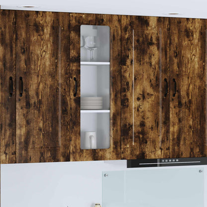 vidaXL Dishwasher Panel Kalmar Smoked Oak 40 x 31 x 100 cm
