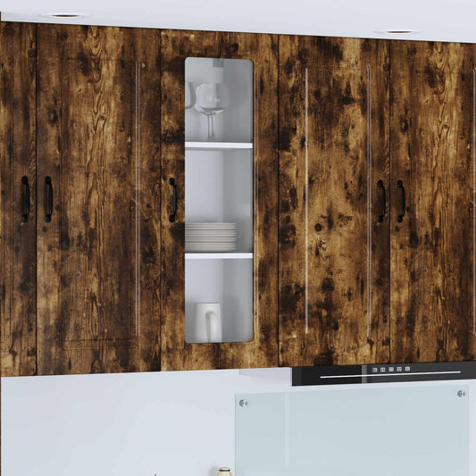 vidaXL Dishwasher Panel Kalmar Smoked Oak 40 x 31 x 100 cm