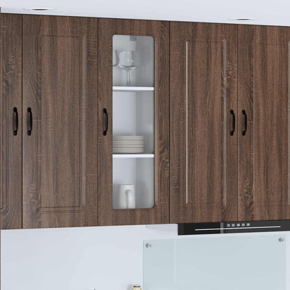 vidaXL Dishwasher Panel Kalmar Brown Oak 40 x 31 x 100 cm