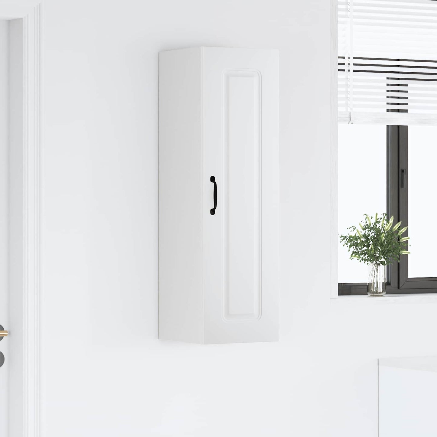 vidaXL Dishwasher Panel Kalmar White 30 x 31 x 100 cm Engineered Wood
