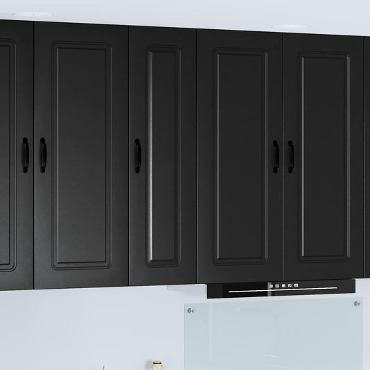 vidaXL Dishwasher Panel Kalmar Black 30 x 31 x 100 cm Engineered Wood