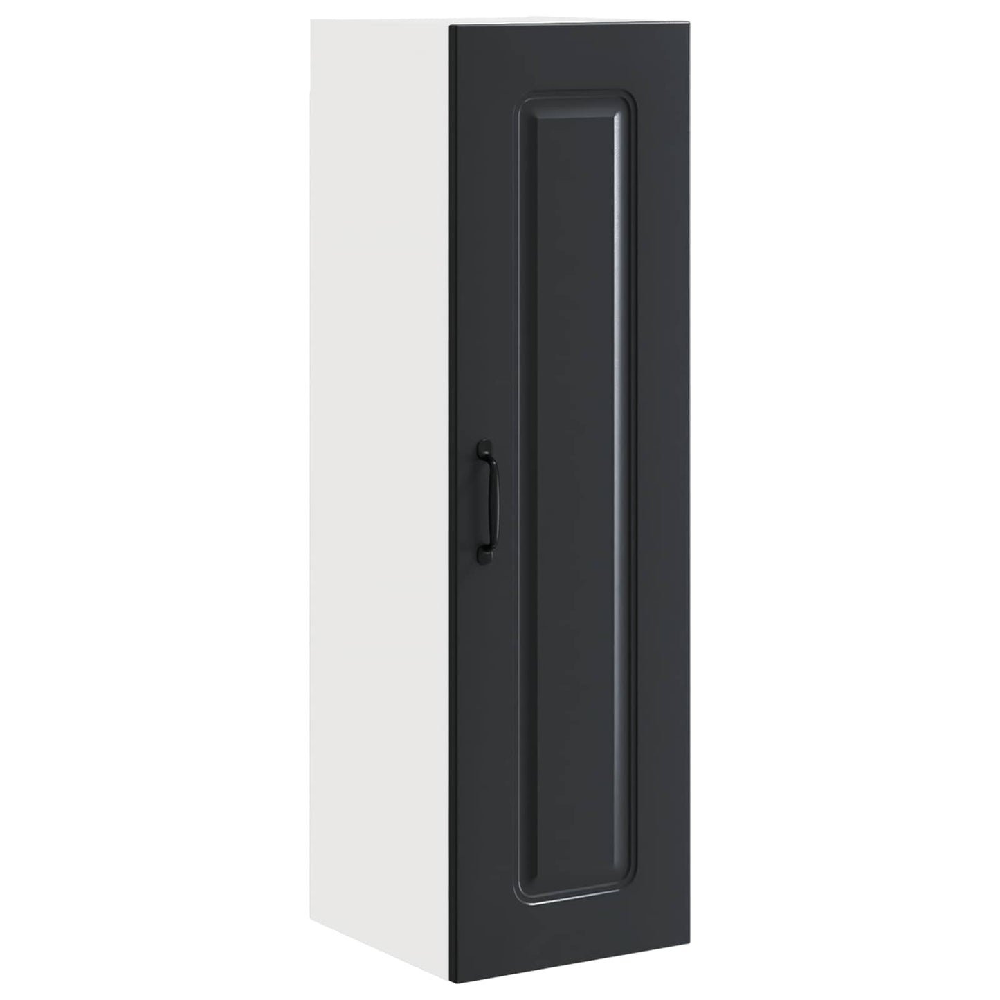 vidaXL Dishwasher Panel Kalmar Black 30 x 31 x 100 cm Engineered Wood
