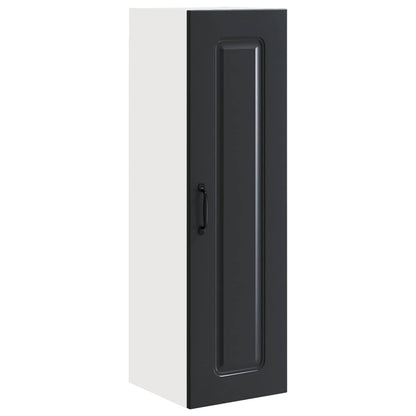 vidaXL Dishwasher Panel Kalmar Black 30 x 31 x 100 cm Engineered Wood