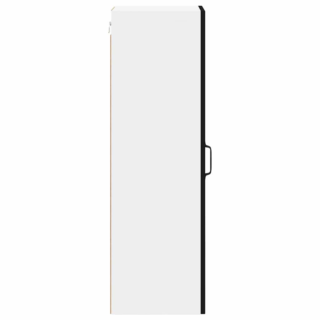 vidaXL Dishwasher Panel Kalmar Black 30 x 31 x 100 cm Engineered Wood
