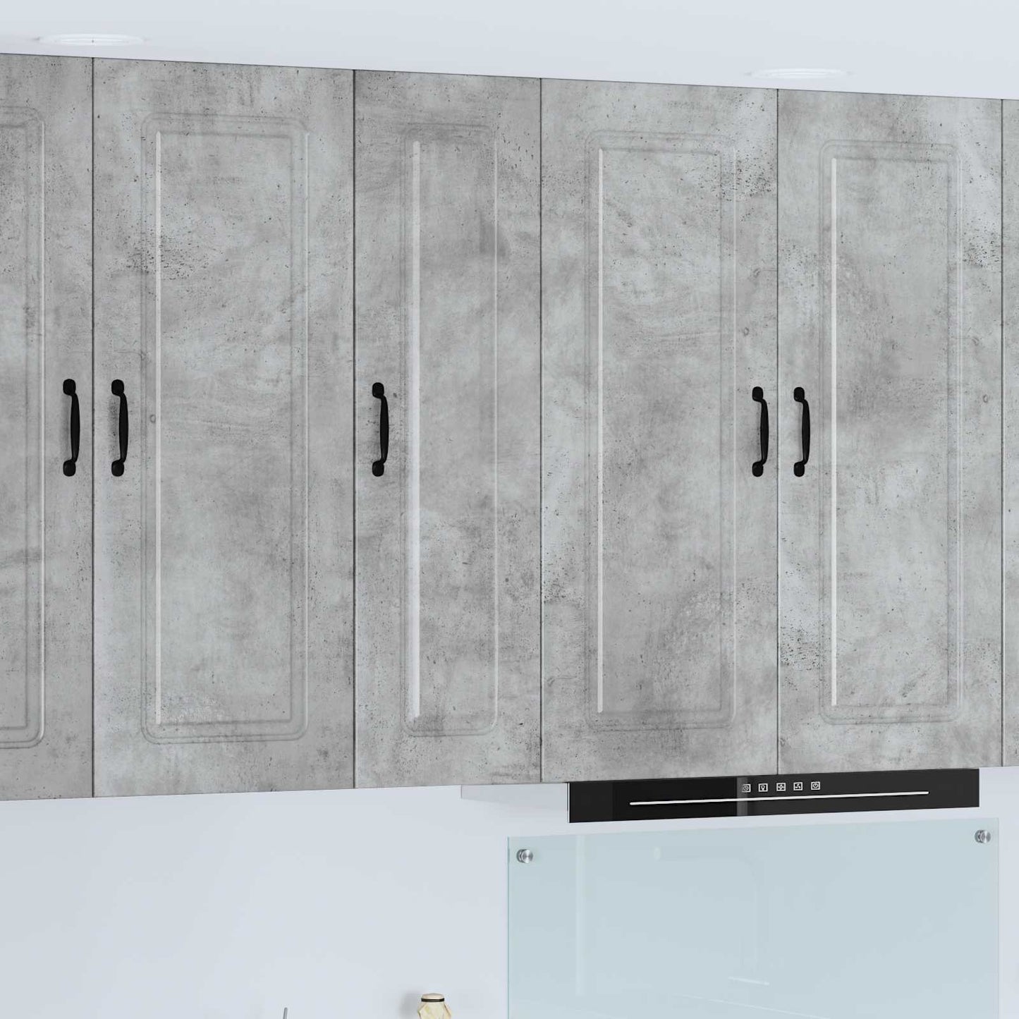 vidaXL Dishwasher Panel Kalmar Concrete Grey 30 x 31 x 100 cm