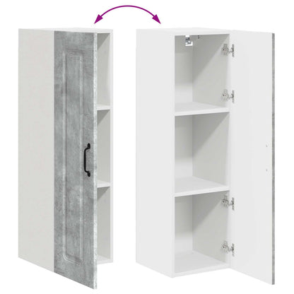vidaXL Dishwasher Panel Kalmar Concrete Grey 30 x 31 x 100 cm