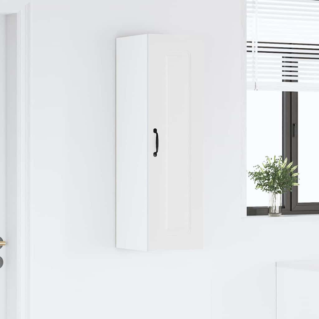vidaXL Kitchen Wall Cabinet High Gloss White 30 x 31 x 100 cm