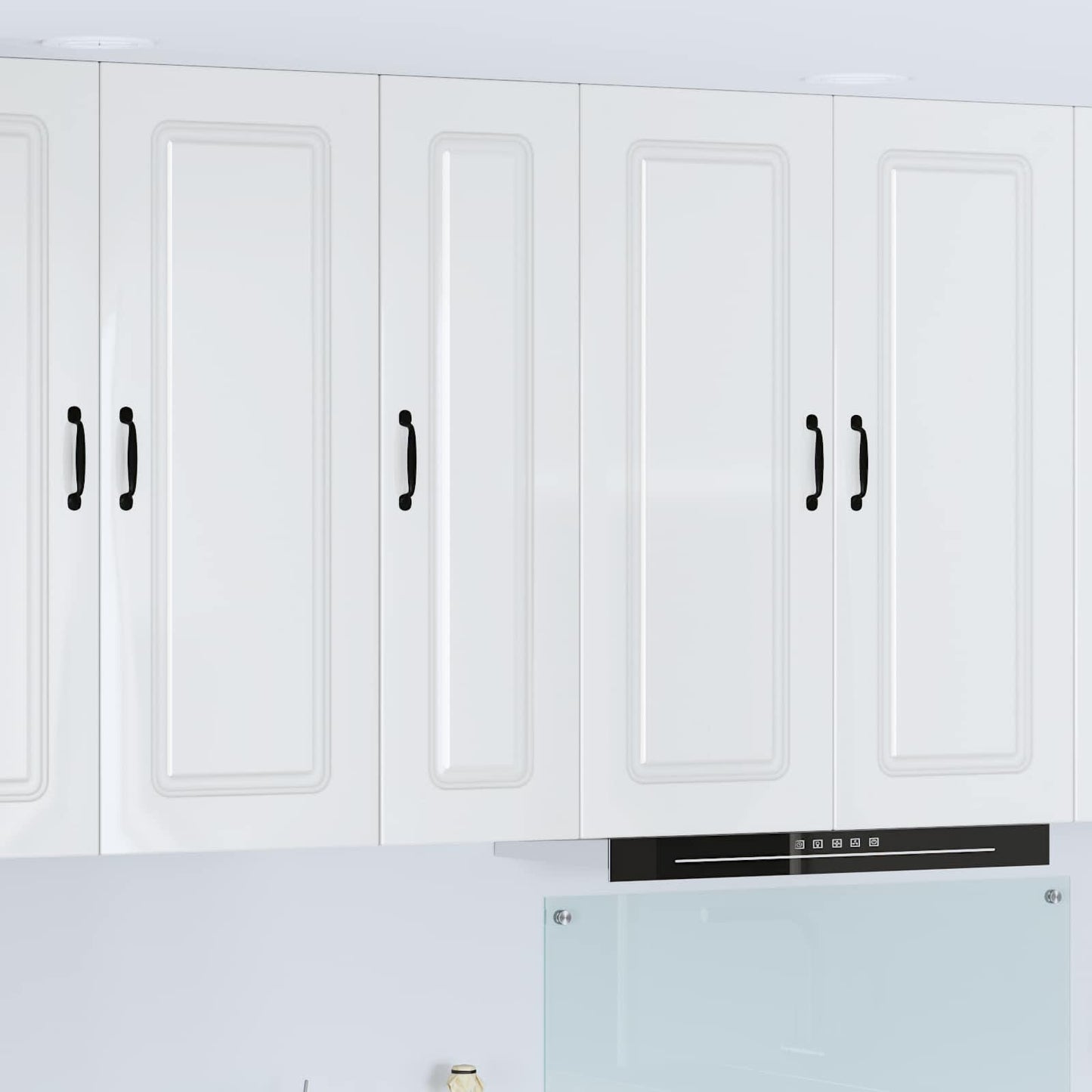 vidaXL Dishwasher Panel Kalmar High Gloss White 30 x 31 x 100 cm