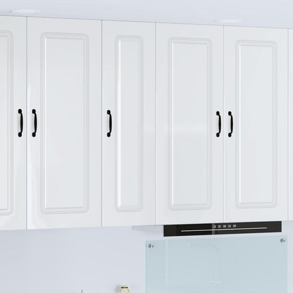 vidaXL Dishwasher Panel Kalmar High Gloss White 30 x 31 x 100 cm