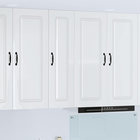 vidaXL Dishwasher Panel Kalmar High Gloss White 30 x 31 x 100 cm