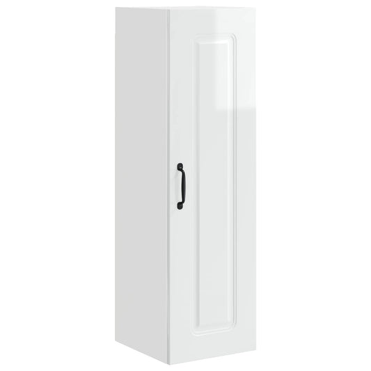 vidaXL Dishwasher Panel Kalmar High Gloss White 30 x 31 x 100 cm