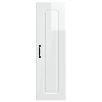 vidaXL Dishwasher Panel Kalmar High Gloss White 30 x 31 x 100 cm
