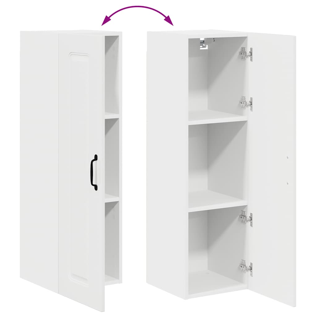 vidaXL Kitchen Wall Cabinet High Gloss White 30 x 31 x 100 cm