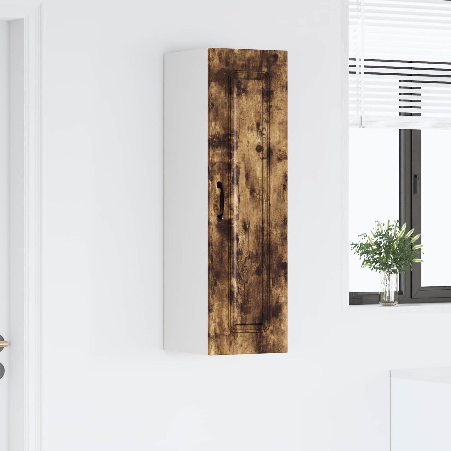 vidaXL Dishwasher Panel Kalmar Smoked Oak 30 x 31 x 100 cm